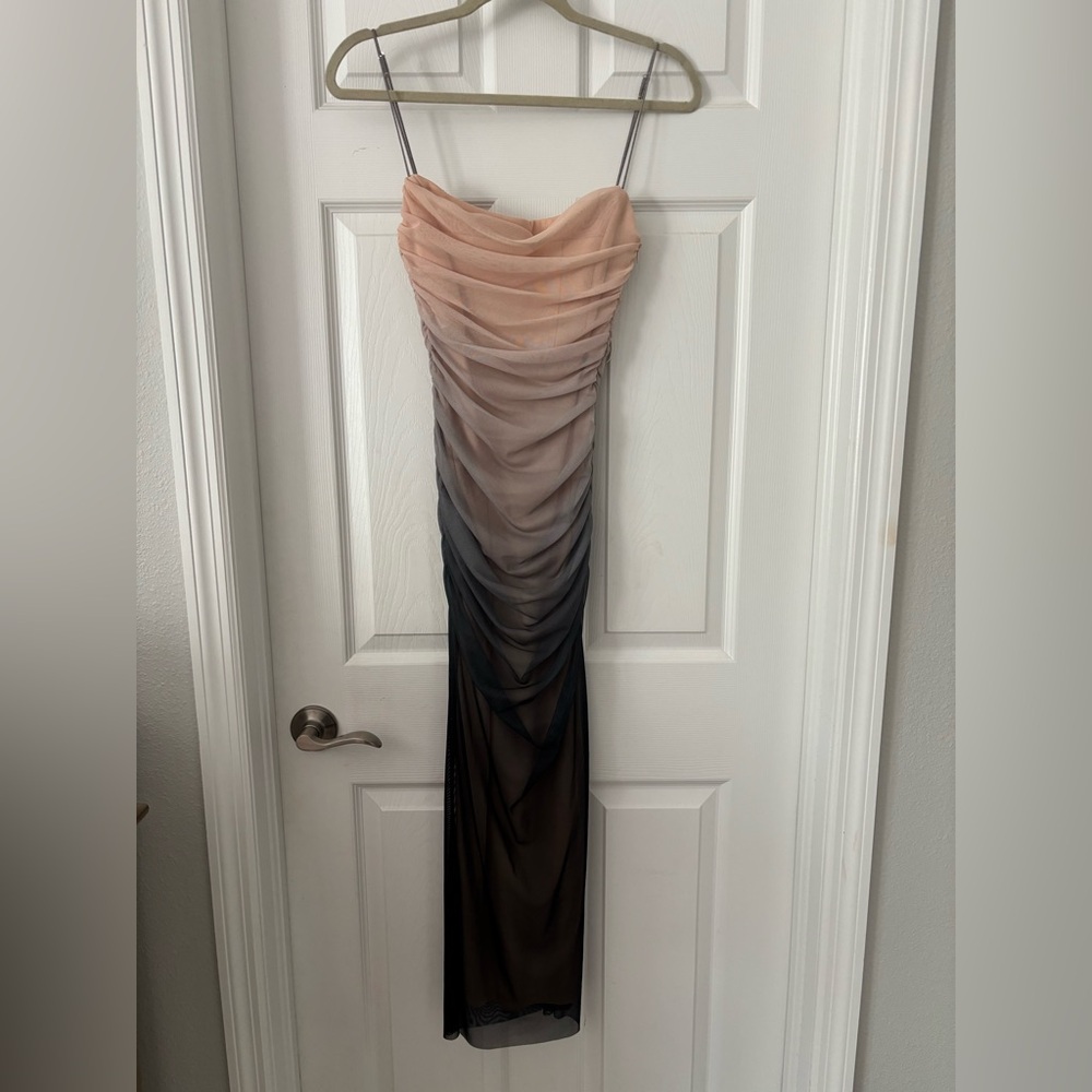 ZARA PRINT DRESS WITH TULLE - Picture 2 of 3